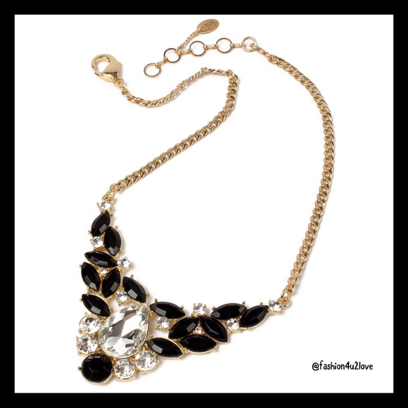 Amrita Singh Jewelry - Amrita Singh Crystal & Black Resin Necklace